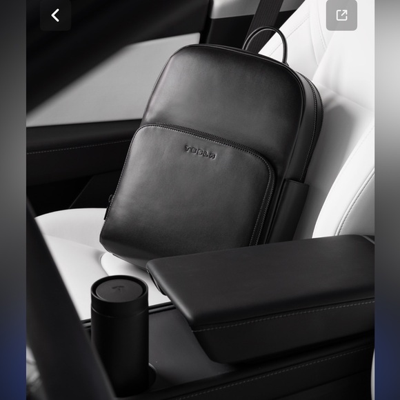 Tesla Sleek Black Backpack - Picture 4 of 6